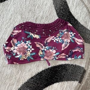 Cross back bikini top
